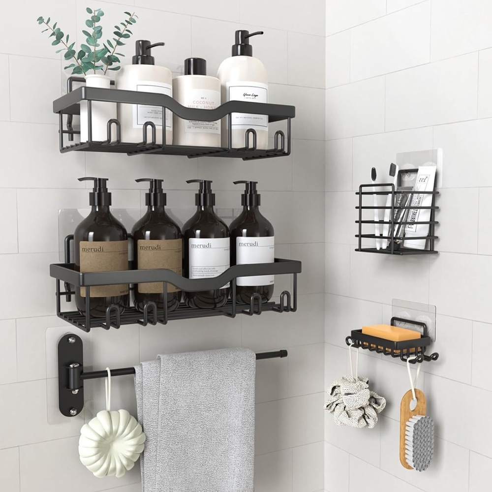 5 Piece Shower Caddy Set